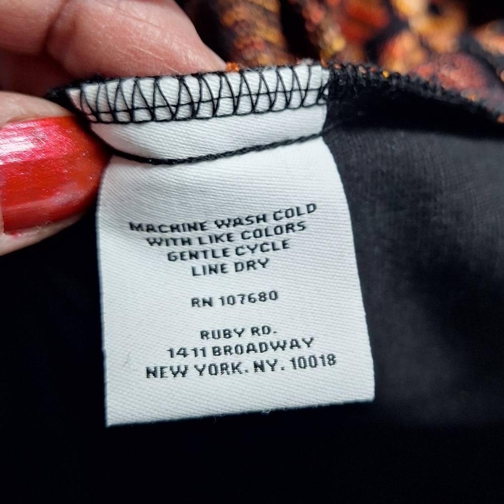 Vintage Ruby Rd. "MACHU PICCHU 2014" Open Front Cardigan, Size Xl, Style#42132C5 - Picture 4 of 11